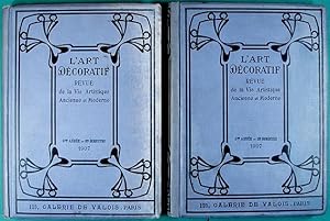 Image du vendeur pour L'Art Dcoratif : Revue Mensuelle d'Art Contemporain. - 9me Anne, 1er Semestre Janvier 1907 * Juin 1907 & 2me Semestre - Juillet 1907 * Dcembre 1907. [2 volumes, une anne complte, 12 numros] mis en vente par Lirolay