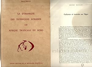 La dynamique des techniques agraires en Afrique Tropicale du Nord [JOINT] Cadastre et terroirs au...