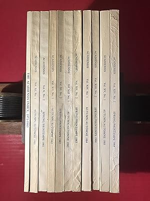 Seller image for Acadiensis Spring and Autumn 1981, 1982, 1983 , 1984, 1985 and Index from 1971 - 1983 Eleven Volumes ( 11 Vols ) for sale by COVENANT HERITAGE LIBRIS