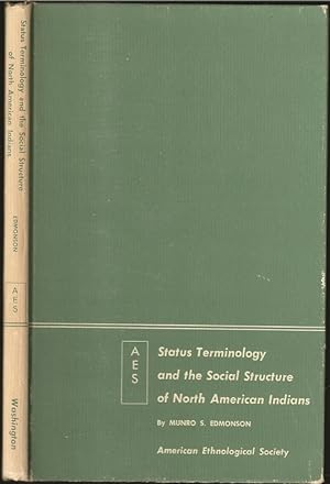 Imagen del vendedor de Status Terminology and the Social Structure of North American Indians a la venta por The Book Collector, Inc. ABAA, ILAB