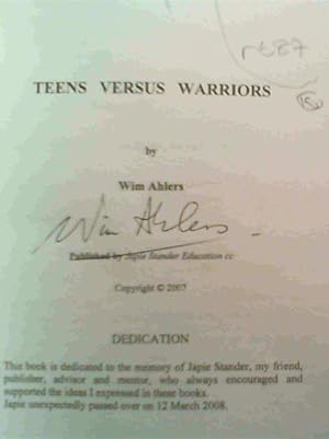 Bild des Verkufers fr Teens Versus Warriors zum Verkauf von Chapter 1
