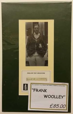 Frank, Woolley, Hand Signed Autograph 2010