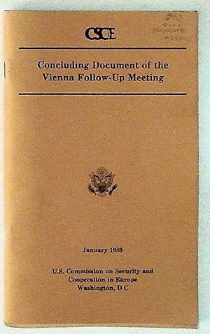 Concluding Document of the Vienna Meeting 1986 Of Representatives of the Participating States of ...