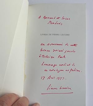 Livres de Pierre Lecuire.- Exposition à Oxford, Université d'Oxford, Maison française, 15 - 30 av...