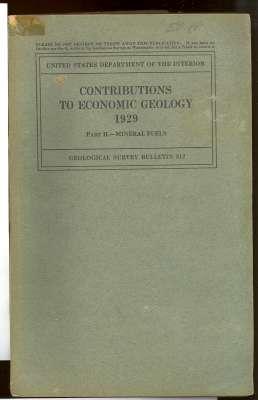 Image du vendeur pour Contributions to economic geology (short papers and preliminary reports) : 1929 Part II.- Mineral fuels[Geological Survey (U.S.).; Bulletin ; 812][Forsyth coal field, Rosebud, Treasure, and Big Horn counties, Montana;San Joaquin Valley, California] mis en vente par Joseph Valles - Books