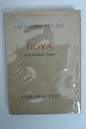 Seller image for GOYA for sale by KEMOLA