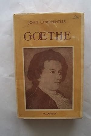 Seller image for GOETHE de John CHARPENTIER for sale by KEMOLA