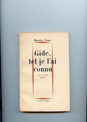 Seller image for GIDE, TEL JE L'AI CONNU. Avec 20 lettres indites. for sale by Librairie CLERC