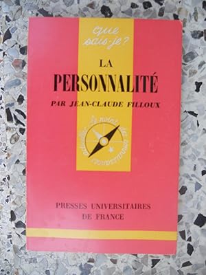 Image du vendeur pour La personnalite mis en vente par Frederic Delbos