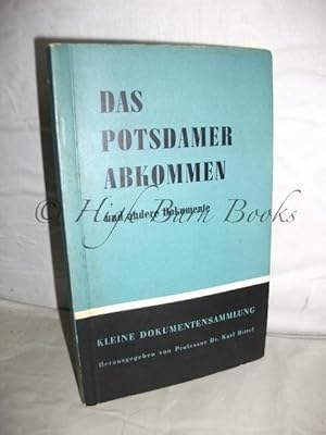 Imagen del vendedor de Das Potsdamer Abkommen und andere Dokumente a la venta por High Barn Books