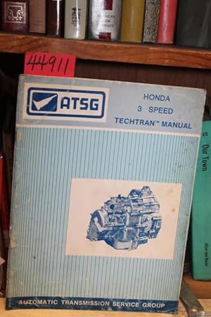 Seller image for Honda 3-Speed -- Techtran Manual for sale by Princeton Antiques Bookshop