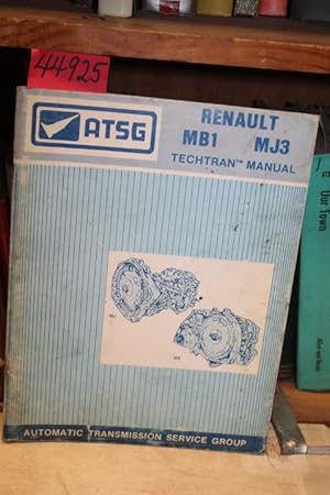 Seller image for Renault MB1 / MJ3 -- Techtran Manual for sale by Princeton Antiques Bookshop