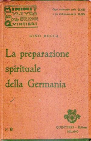 LA PREPARAZIONE SPIRITUALE DELLA GERMANIA