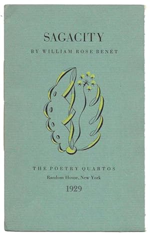Seller image for SAGACITY. The Poetry Quartos for sale by Tavistock Books, ABAA