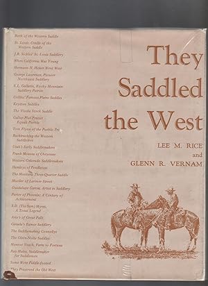 Seller image for THEY SADDLED THE WEST for sale by BOOK NOW
