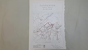 Map of The Contributory Borough of Bangor in Carnarvon
