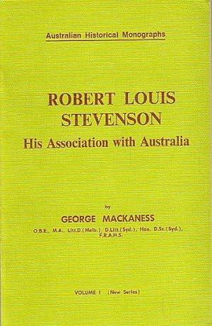 Image du vendeur pour ROBERT LOUIS STEVENSON: His Associations with Australia mis en vente par Jean-Louis Boglio Maritime Books