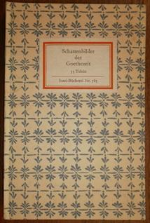 Seller image for Schattenbilder der Goethezeit. 55 Bildtafeln. for sale by Antiquariat Johann Forster