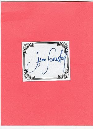 SIGNED BOOKPLATES/AUTOGRAPH card by author ASNE SEIERSTAD