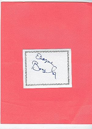 **SIGNED BOOKPLATES/AUTOGRAPH card by comedian ELAYNE BOOZLER**