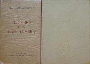 Seller image for Histoire d'un fait divers for sale by Bouquinerie L'Ivre Livre