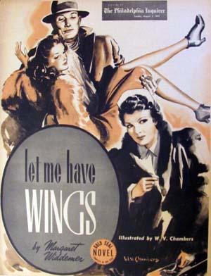 Bild des Verkufers fr Let Me Have Wings in The Philadelphia Inquirer Gold Seal Novel Sunday, August 2, 1942 zum Verkauf von Parigi Books, Vintage and Rare
