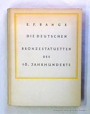 Bild des Verkufers fr Die deutschen Bronzestatuetten des 16. Jahrhunderts. Berlin, Deutscher Verlag fr Kunstwissenschaft, 1949. Fol. Mit zahlr. fotografischen Abb. 165 S., 1 Bl. Or.-Hlwd.; leicht gebrunt. (Denkmler deutscher Kunst). zum Verkauf von Jrgen Patzer