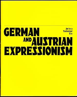 Seller image for GERMAN AND AUSTRIAN EXPRESSIONISM: Art in a Turbulent Era for sale by Alkahest Books