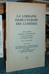 Les origines de la Société Royale des sciences et des belles lettres de Nancy : la Curne de Saint...