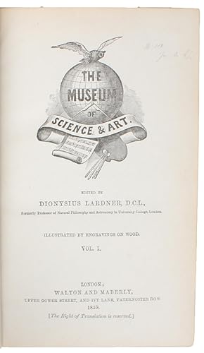 Bild des Verkufers fr The Museum of Science and Art. Illustrated by Engravings on Wood. 12 vols. zum Verkauf von Lynge & Sn ILAB-ABF
