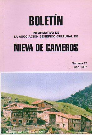 Bild des Verkufers fr BOLETN INFORMATIVO DE LA ASOCIACIN BENFICO-CULTURAL DE NIEVA DE CAMEROS. N 13. zum Verkauf von angeles sancha libros