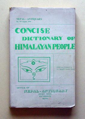 Image du vendeur pour Concise dictionary of Himalayan people (Bibliographical). mis en vente par antiquariat peter petrej - Bibliopolium AG