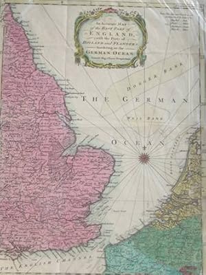 Image du vendeur pour An Accurate Map of the East Part of England with parts of Holland and Flanders bordering on the German Ocean mis en vente par Alte Bcherwelt
