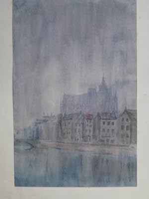 Metz, Kathedrale, Aquarell