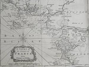 A Chart of France from l`Orient to St. Gilles