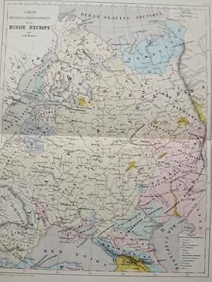 Bild des Verk�ufers f�r Carte Physique et Ethnographique de la Russie d`Europe zum Verkauf von Alte B�cherwelt