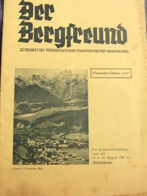 Der Bergfreund, September-Oktober 1937 Zeitschrift des Österreichischen Touristenverveines Bergfr...