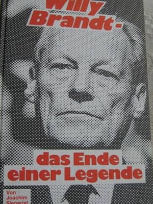 Bild des Verkufers fr Willy Brandt - Das Ende einer Legende zum Verkauf von Alte Bcherwelt