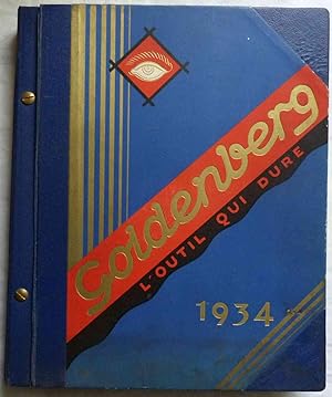 Catalogue général des Anciens Etablissemnts Goldenberg et Cie "L'Outil qui dure" 1934