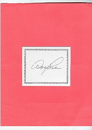 **SIGNED BOOKPLATES/AUTOGRAPH card by actress ABBY LANE