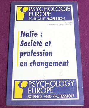 Bild des Verkufers fr PSYCHOLOGIE EUROPE Science et profession N 2 - Vol IV - Dcembre 94 - Janvier - Fvrier 1995 zum Verkauf von LE BOUQUINISTE