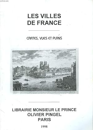 Bild des Verkufers fr CATALOGUE CARTES, VUES ET PLANS. LES VILLES DE FRANCE. zum Verkauf von Le-Livre