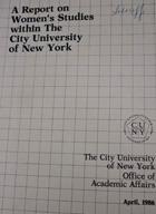 A Report on Women's Studies within the City University of New York