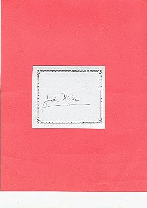 **SIGNED BOOKPLATES/AUTOGRAPH card by author/ceo of ge JACK MILES**