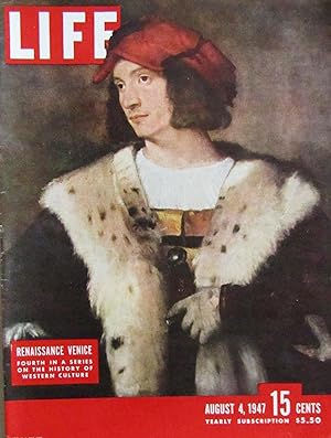 Seller image for Life Magazine August 4, 1947-- Cover: Renaissance Venice for sale by Moneyblows Books & Music