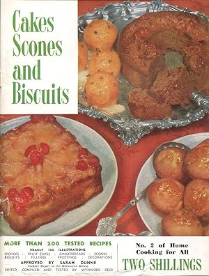Cakes scones and biscuits.