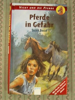 Bild des Verkufers fr Pferde in Gefahr, mit Zeichnungen von Milada Krautmann zum Verkauf von Buchantiquariat Uwe Sticht, Einzelunter.