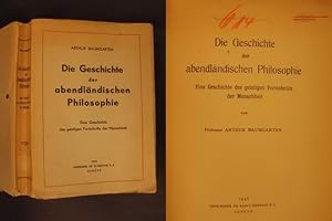 Seller image for Die Geschichte der abendlndischen Philosophie - Eine Geschichte des geistigen Fortschritts der Menschheit for sale by Buchantiquariat Uwe Sticht, Einzelunter.