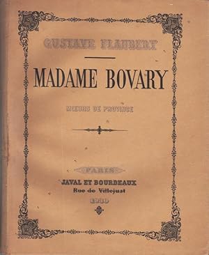 Seller image for Madame Bovary. for sale by Librairie Chretien