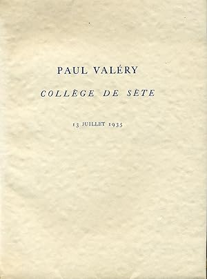 Image du vendeur pour Collge de Ste. 13 juillet 1935. mis en vente par Librairie Chretien